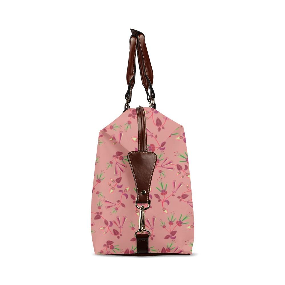 Swift Floral Peach Rouge Remix Classic Travel Bag (Model 1643) Remake Classic Travel Bags (1643) e-joyer