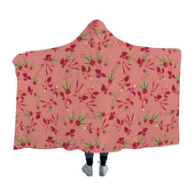 Load image into Gallery viewer, Swift Floral Peach Rouge Remix Hooded Blanket blanket 49 Dzine 
