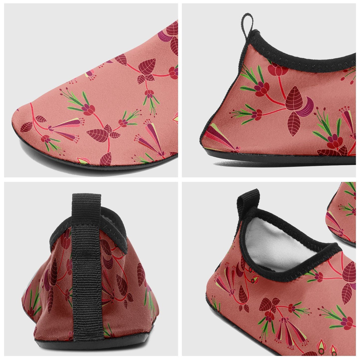 Swift Floral Peach Rouge Remix Sockamoccs Slip On Shoes Herman
