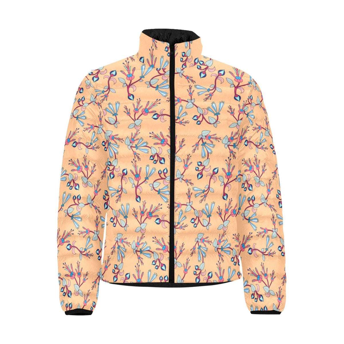 Swift Floral Peache Padded Jacket by 49 Dzine