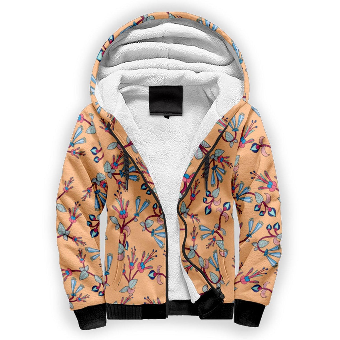 Swift Floral Peache Sherpa Hoodie hoodie Herman