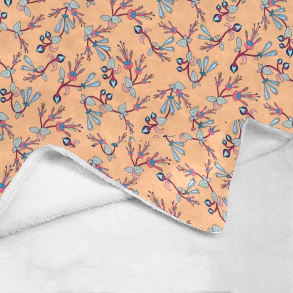 Swift Floral Peache Ultra-Soft Micro Fleece Blanket 40"x50" Ultra-Soft Blanket 40''x50'' e-joyer