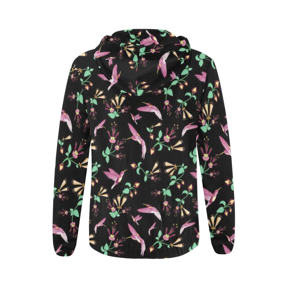 Swift Noir All Over Print Full Zip Hoodie for Women (Model H14) All Over Print Full Zip Hoodie for Women (H14) e-joyer