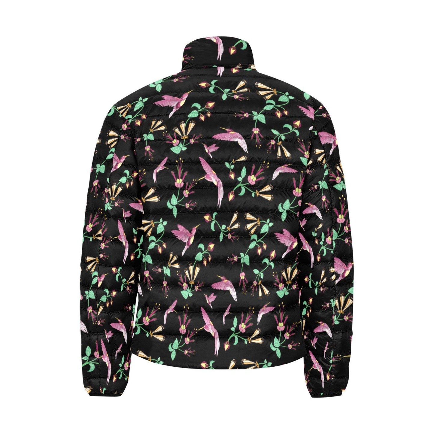 Swift Noir Men's Stand Collar Padded Jacket (Model H41) Men's Stand Collar Padded Jacket (H41) e-joyer