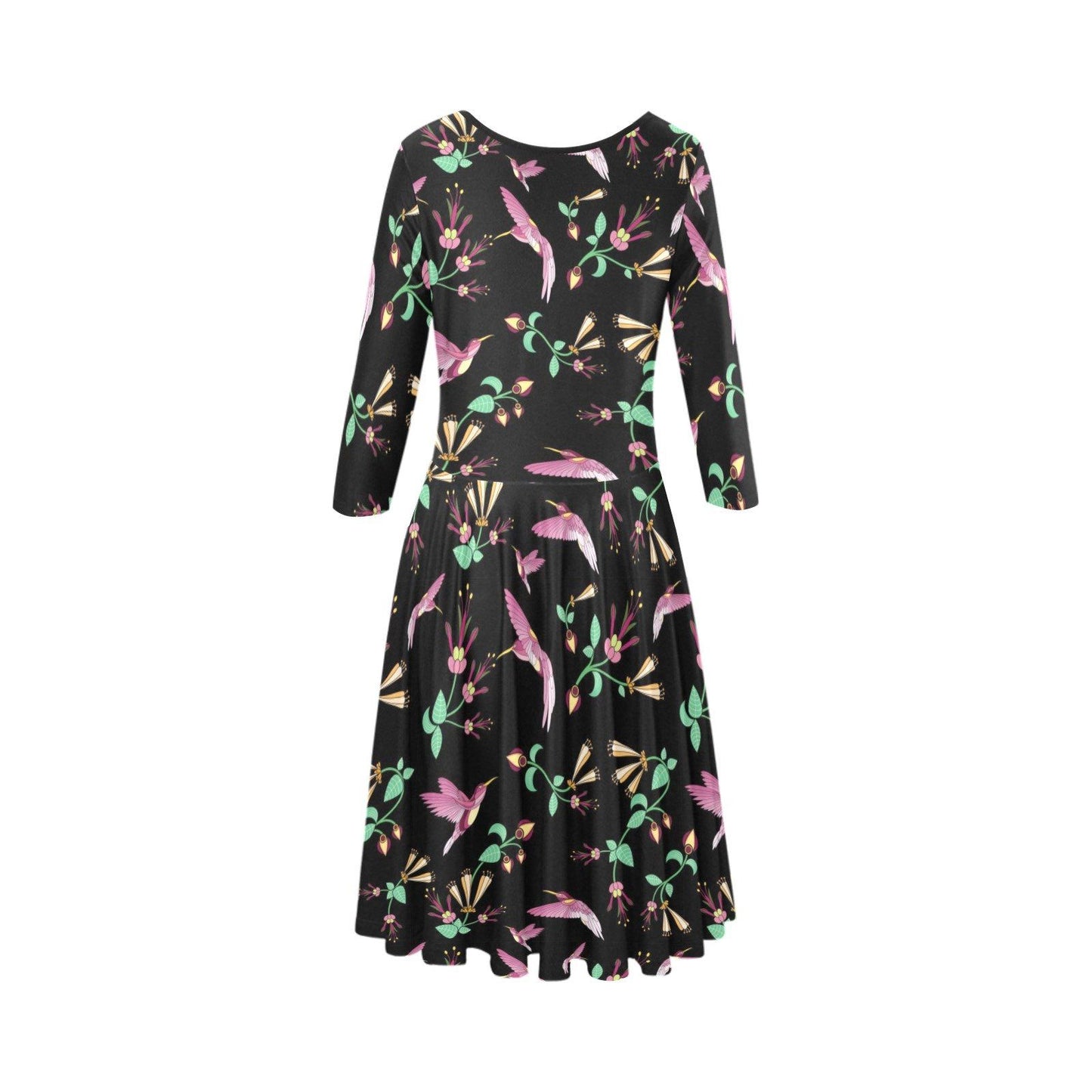 Swift Noir Tethys Half-Sleeve Skater Dress(Model D20) Tethys Half-Sleeve Skater Dress (D20) e-joyer