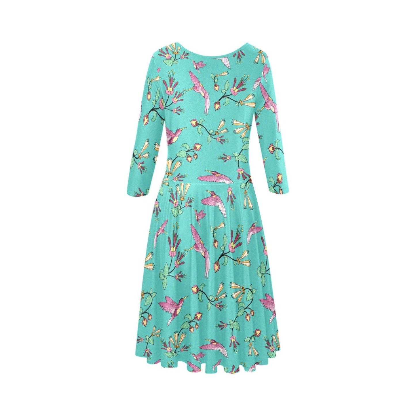 Swift Pastel Tethys Half-Sleeve Skater Dress(Model D20) Tethys Half-Sleeve Skater Dress (D20) e-joyer