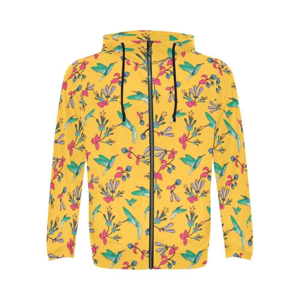 Swift Pastel Yellow All Over Print Full Zip Hoodie for Men (Model H14) All Over Print Full Zip Hoodie for Men (H14) e-joyer