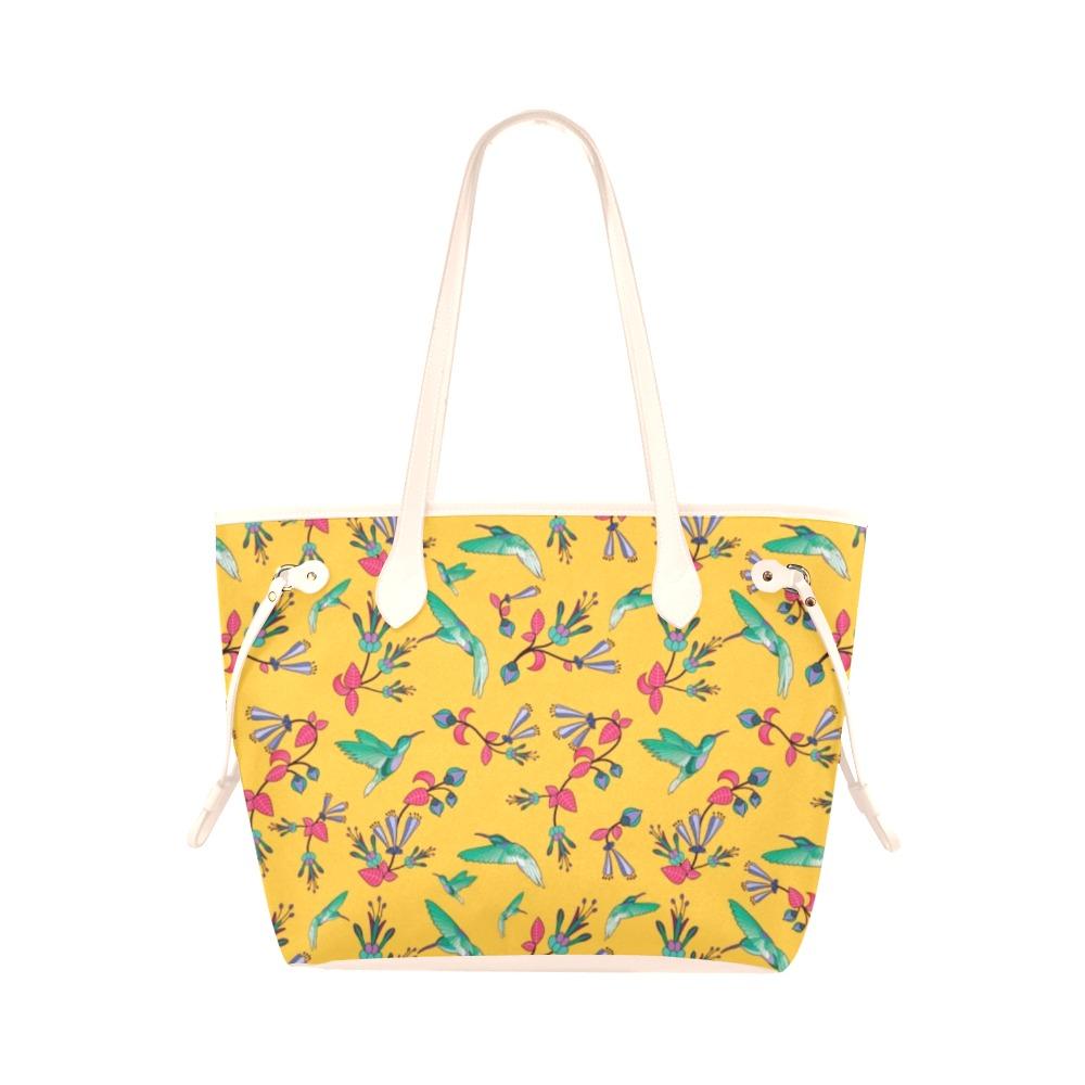Swift Pastel Yellow Clover Canvas Tote – Tote Bag by 49 Dzine
