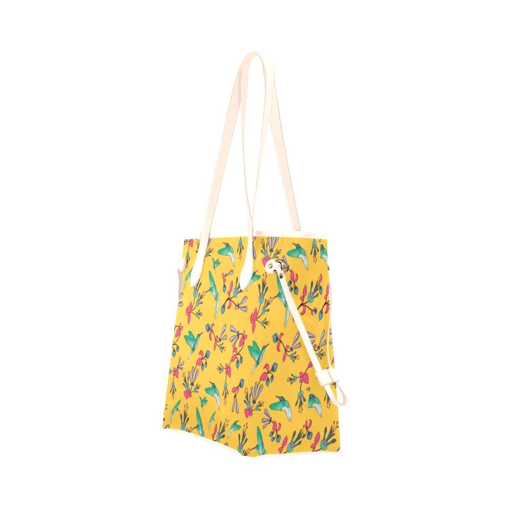 Swift Pastel Yellow Clover Canvas Tote Bag (Model 1661) Clover Canvas Tote Bag (1661) e-joyer