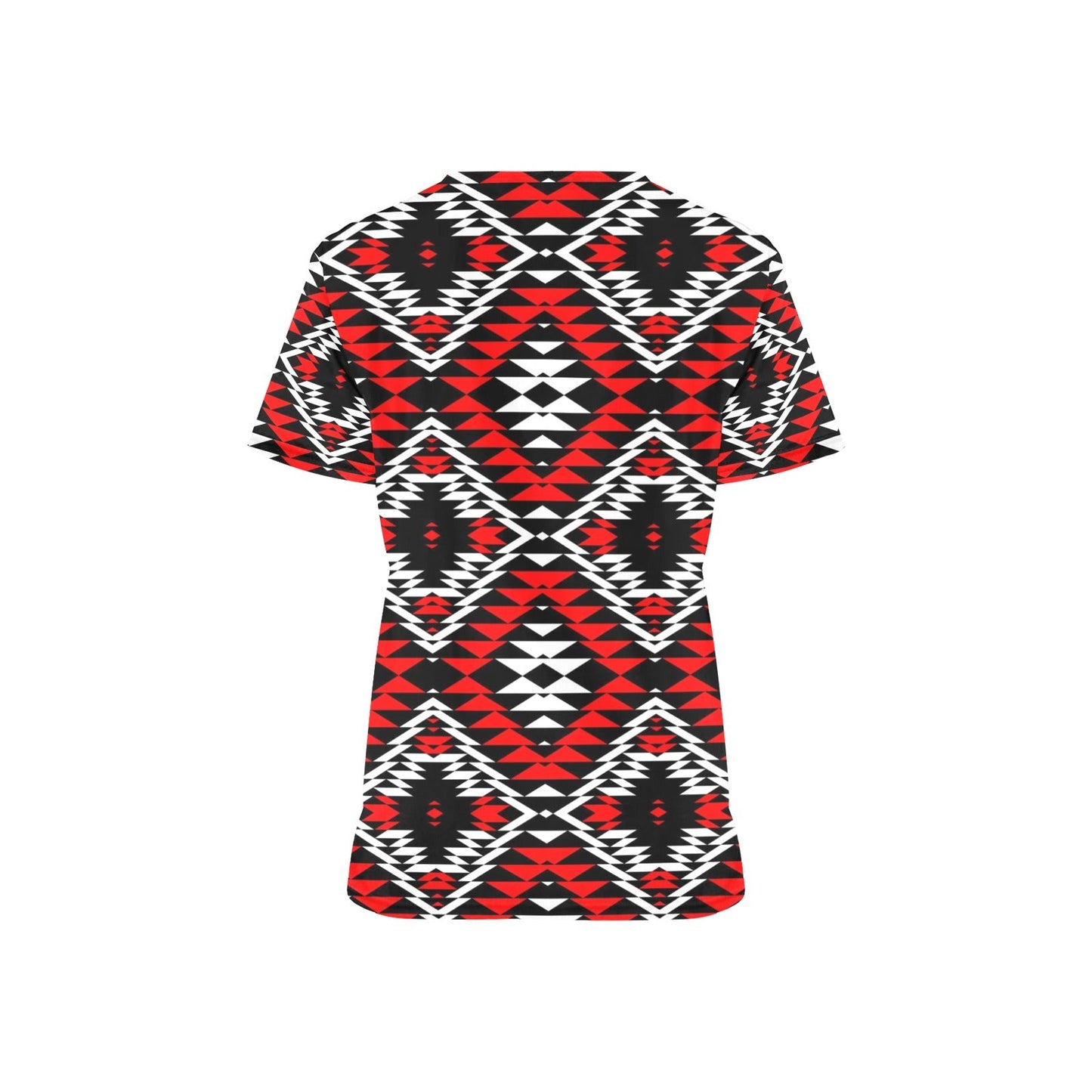 Taos Wool All Over Print Scrub Top Scrub Top e-joyer