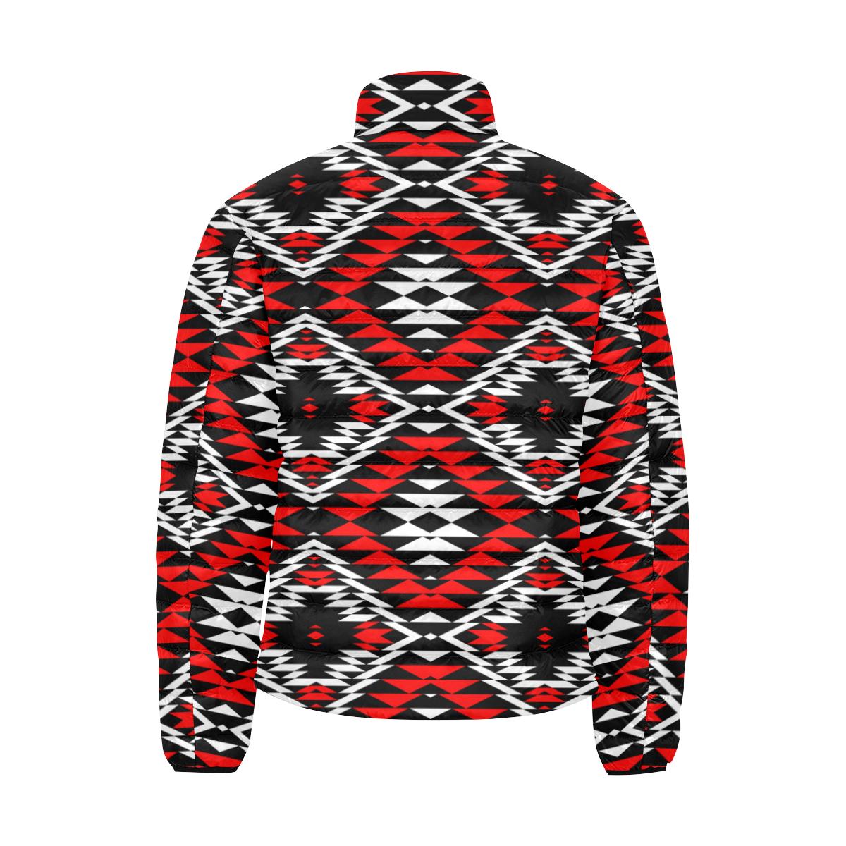 Taos Wool Men's Stand Collar Padded Jacket (Model H41) Men's Stand Collar Padded Jacket (H41) e-joyer