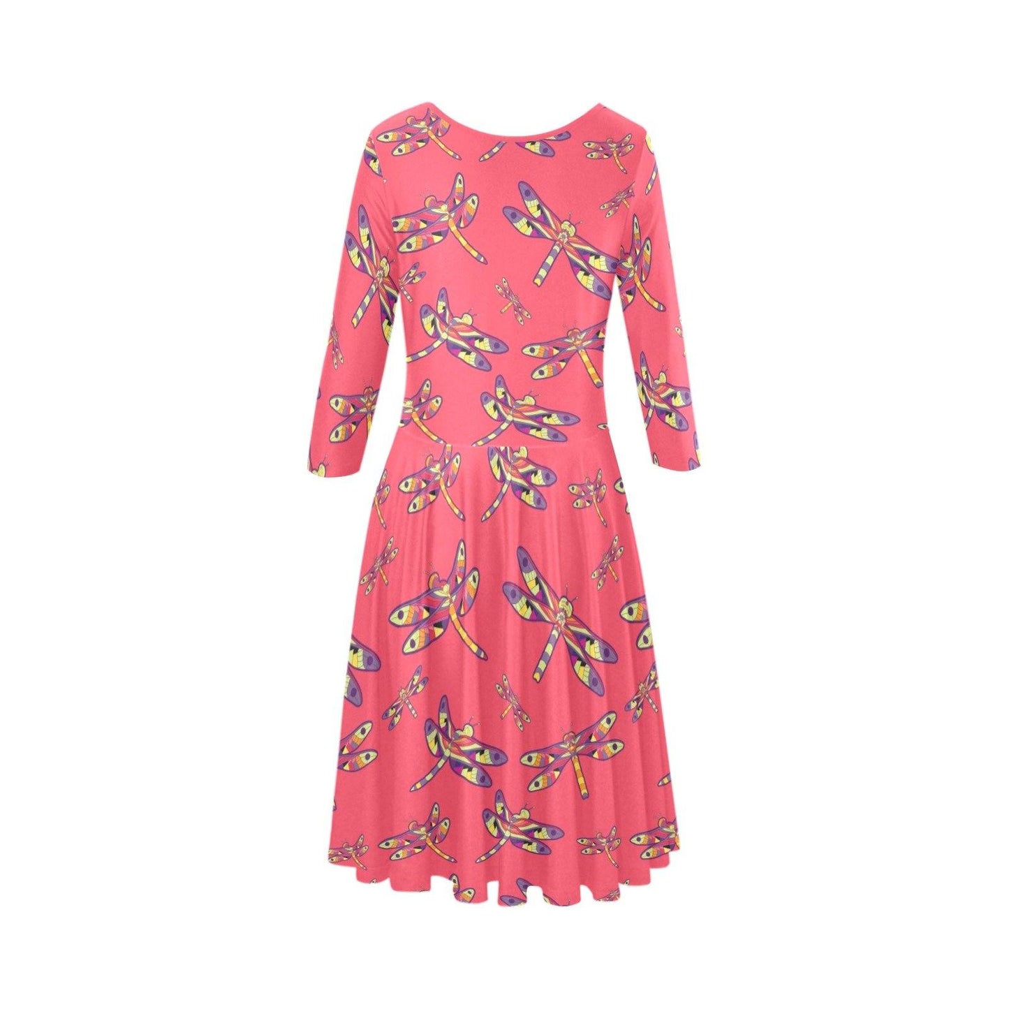 The Gathering Tethys Half-Sleeve Skater Dress(Model D20) Tethys Half-Sleeve Skater Dress (D20) e-joyer