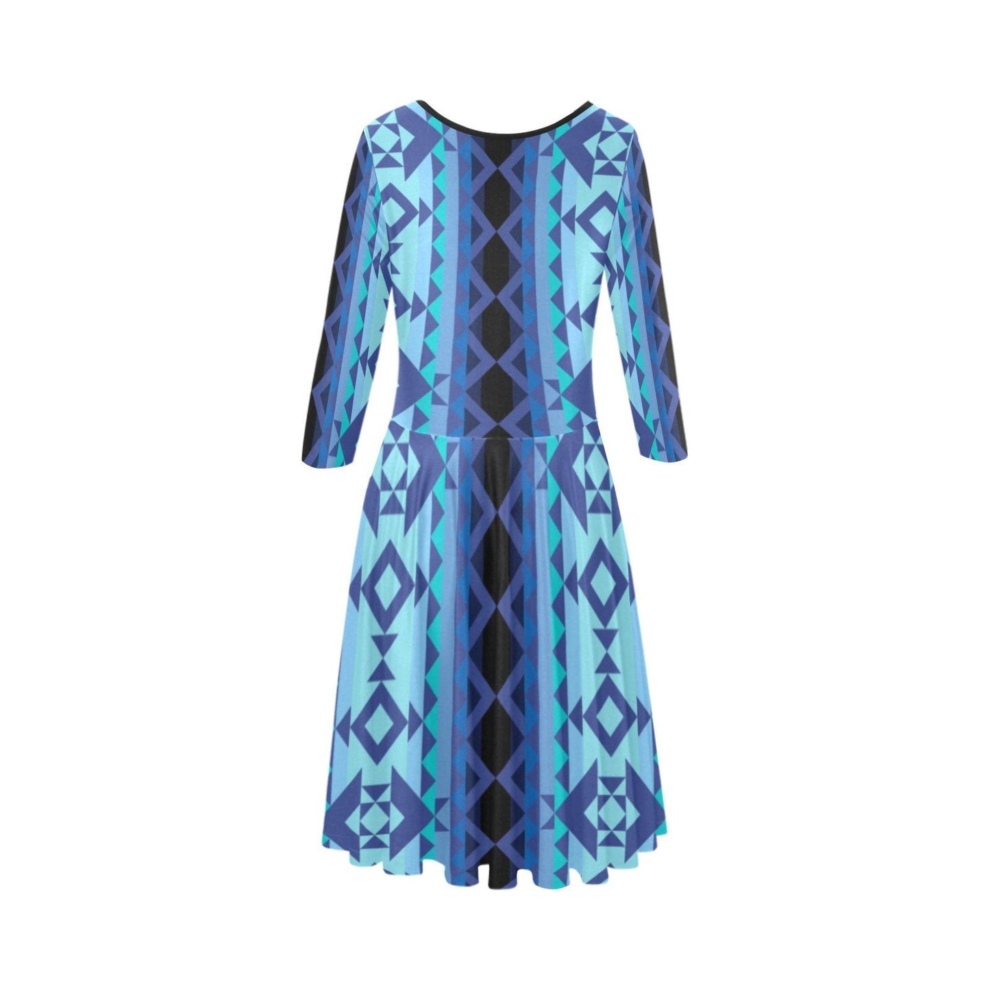 Tipi Tethys Half-Sleeve Skater Dress(Model D20) Tethys Half-Sleeve Skater Dress (D20) e-joyer