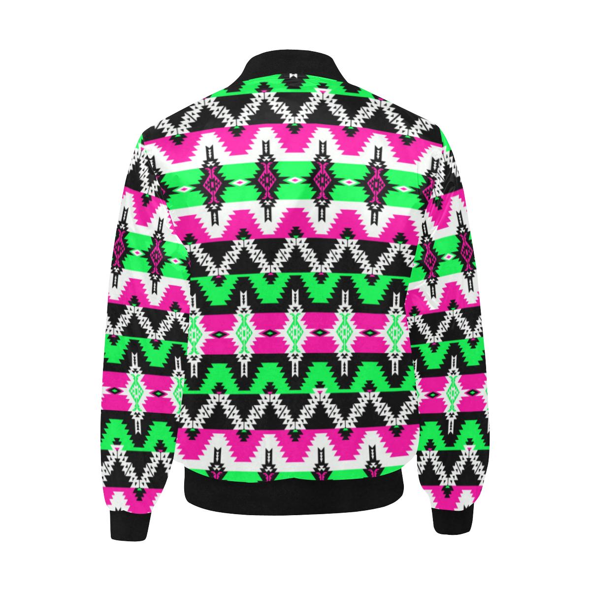 Two Spirit Ceremony All Over Print Quilted Bomber Jacket for Men (Model H33) All Over Print Quilted Jacket for Men (H33) e-joyer