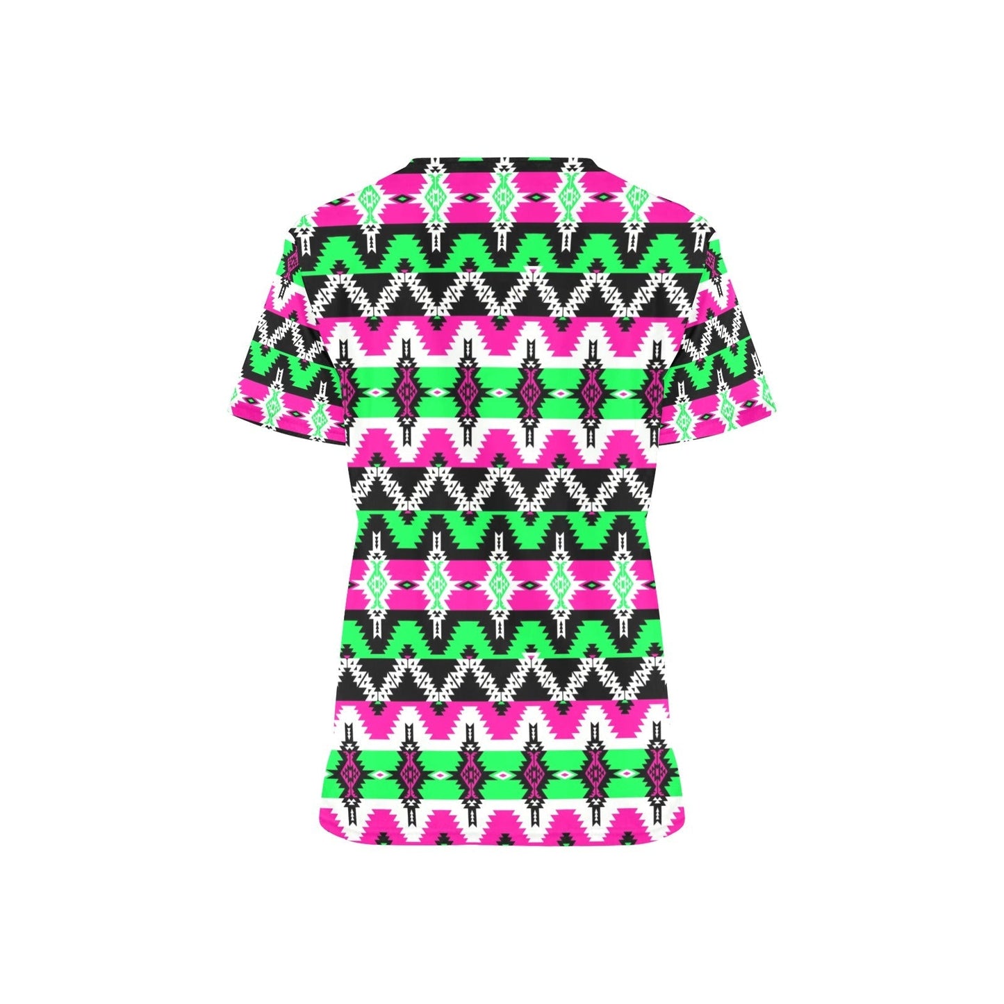 Two Spirit Ceremony All Over Print Scrub Top Scrub Top e-joyer