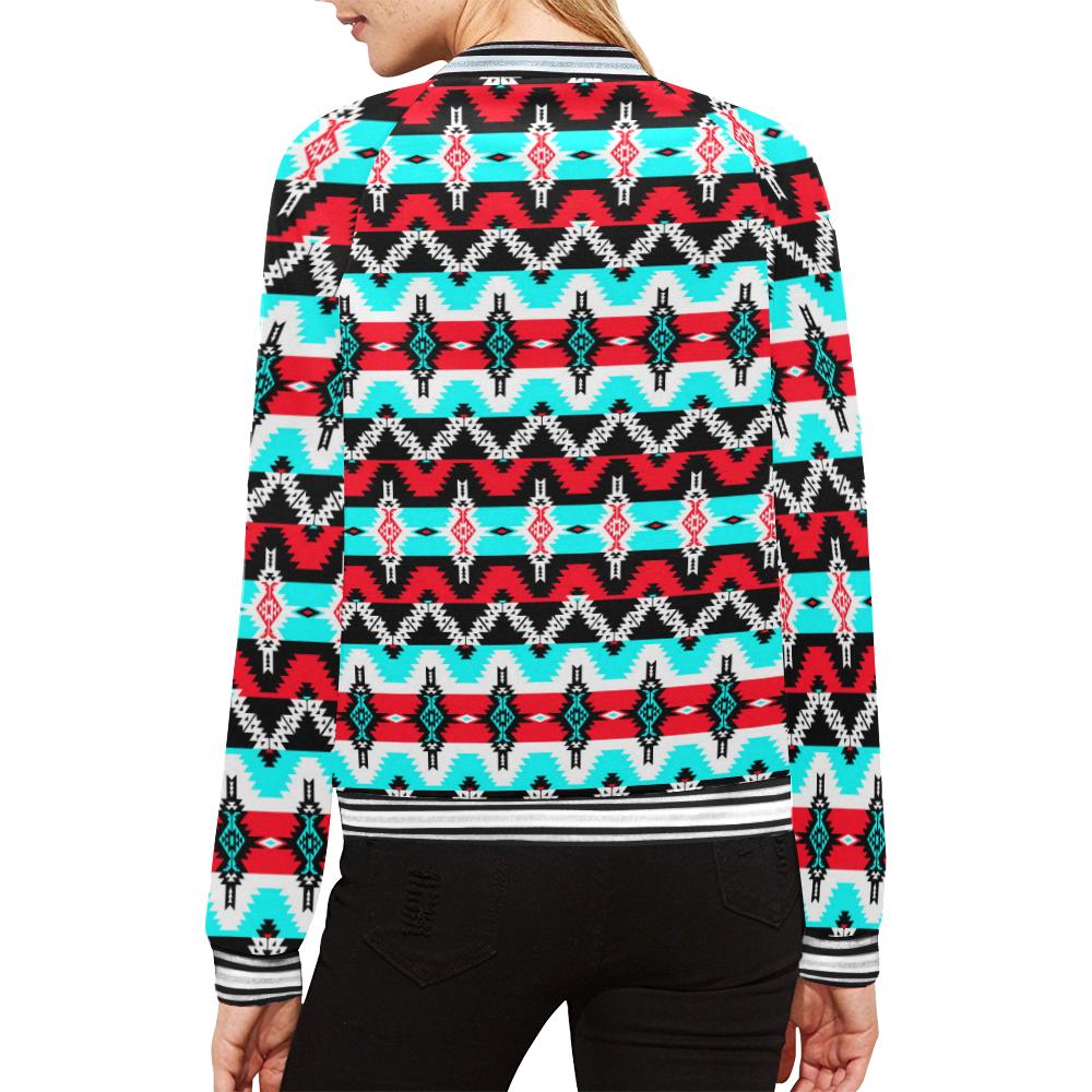 Two Spirit Dance All Over Print Bomber Jacket for Women (Model H21) All Over Print Bomber Jacket for Women (H21) e-joyer