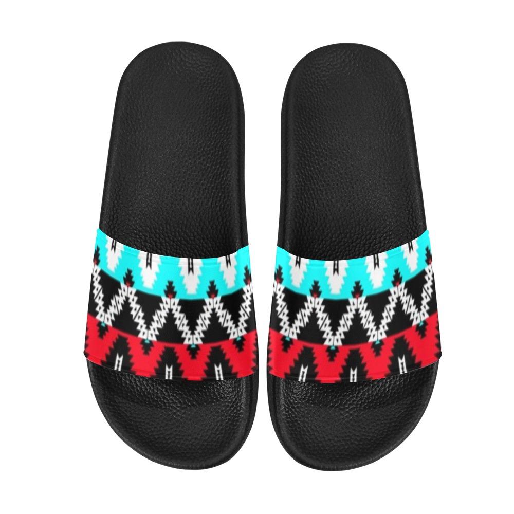 Two Spirit Dance Men's Slide Sandals (Model 057) Men's Slide Sandals (057) e-joyer