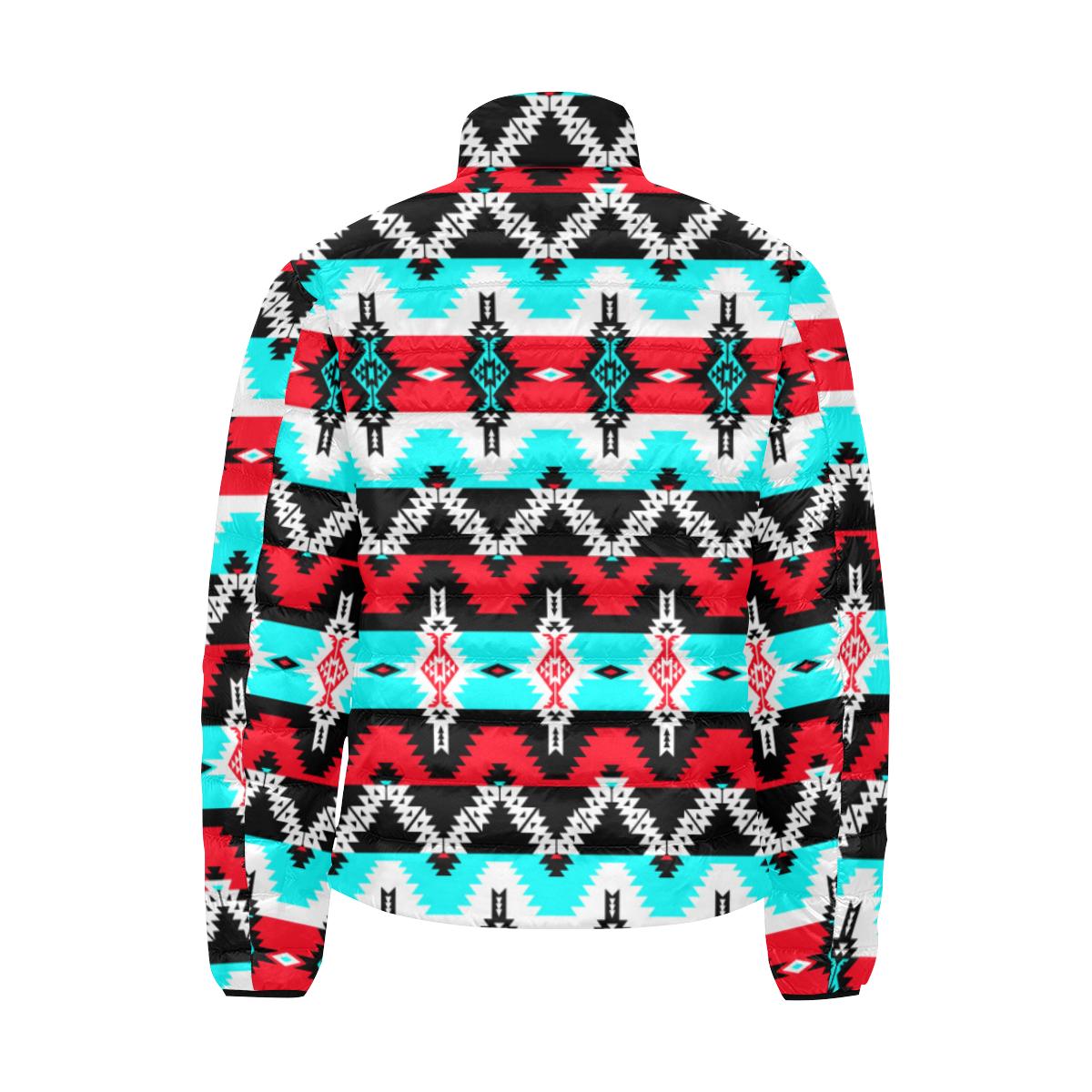 Two Spirit Dance Men's Stand Collar Padded Jacket (Model H41) Men's Stand Collar Padded Jacket (H41) e-joyer