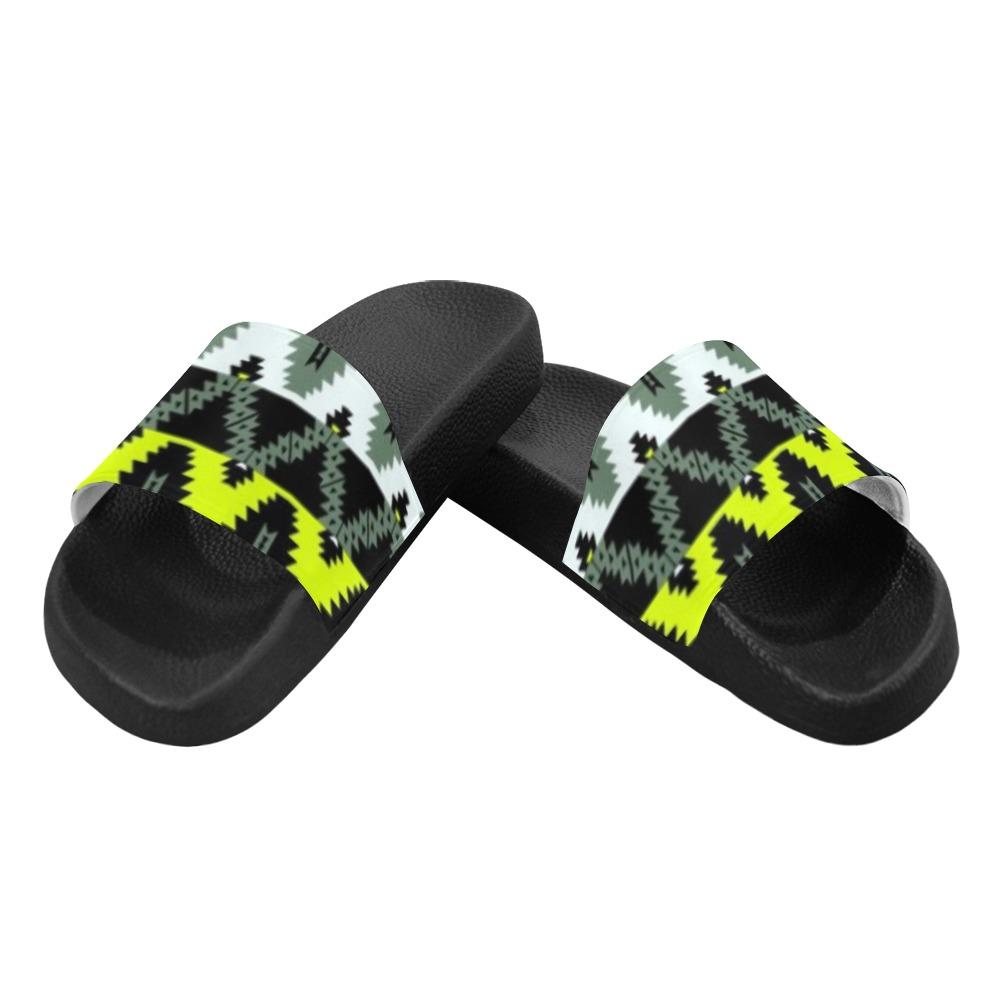 Two Spirit Medicine Men's Slide Sandals (Model 057) Men's Slide Sandals (057) e-joyer