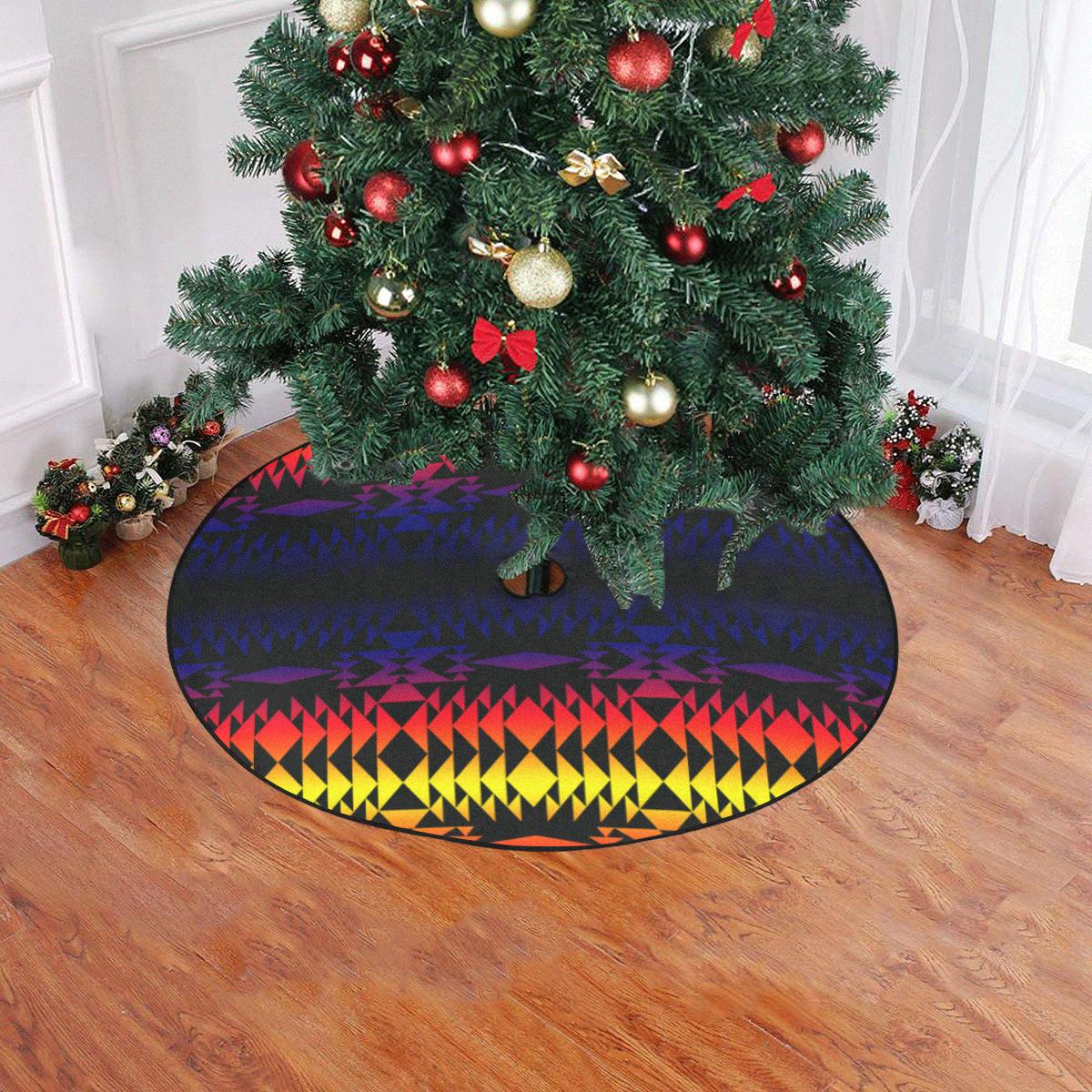 Two Worlds Apart Christmas Tree Skirt 47" x 47" Christmas Tree Skirt e-joyer