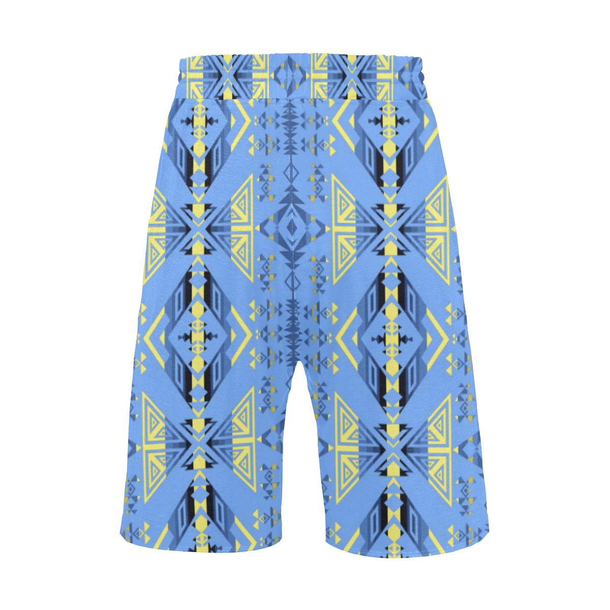 Upstream Expedition Blue Ridge Men's All Over Print Casual Shorts (Model L23) Men's Casual Shorts (L23) e-joyer