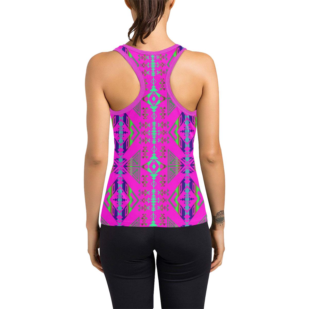 Upstream Expedition Evening Sky Women's Racerback Tank Top (Model T60) Racerback Tank Top (T60) e-joyer