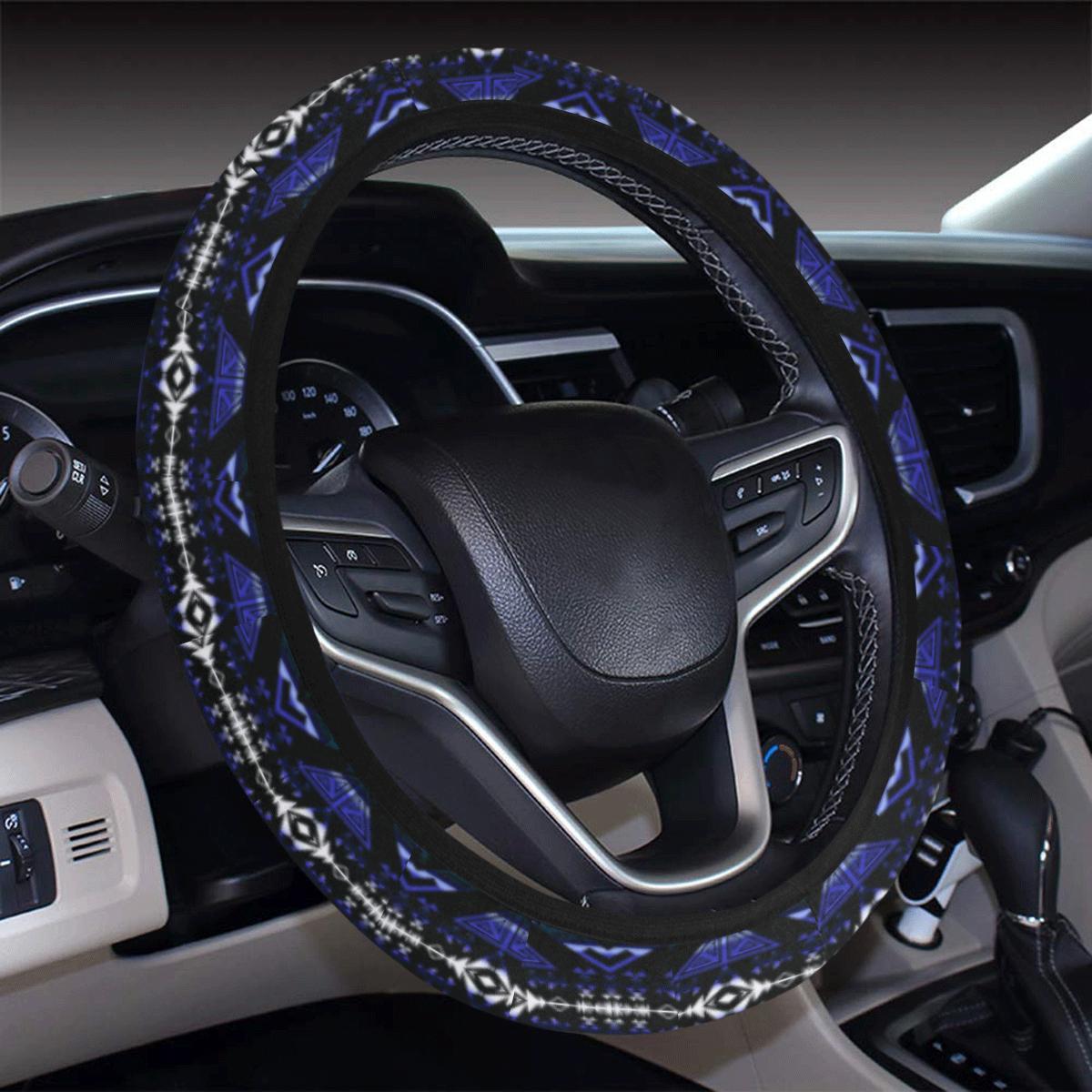 Upstream Expedition Forest Sky Steering Wheel Cover with Elastic Edge Steering Wheel Cover with Elastic Edge e-joyer