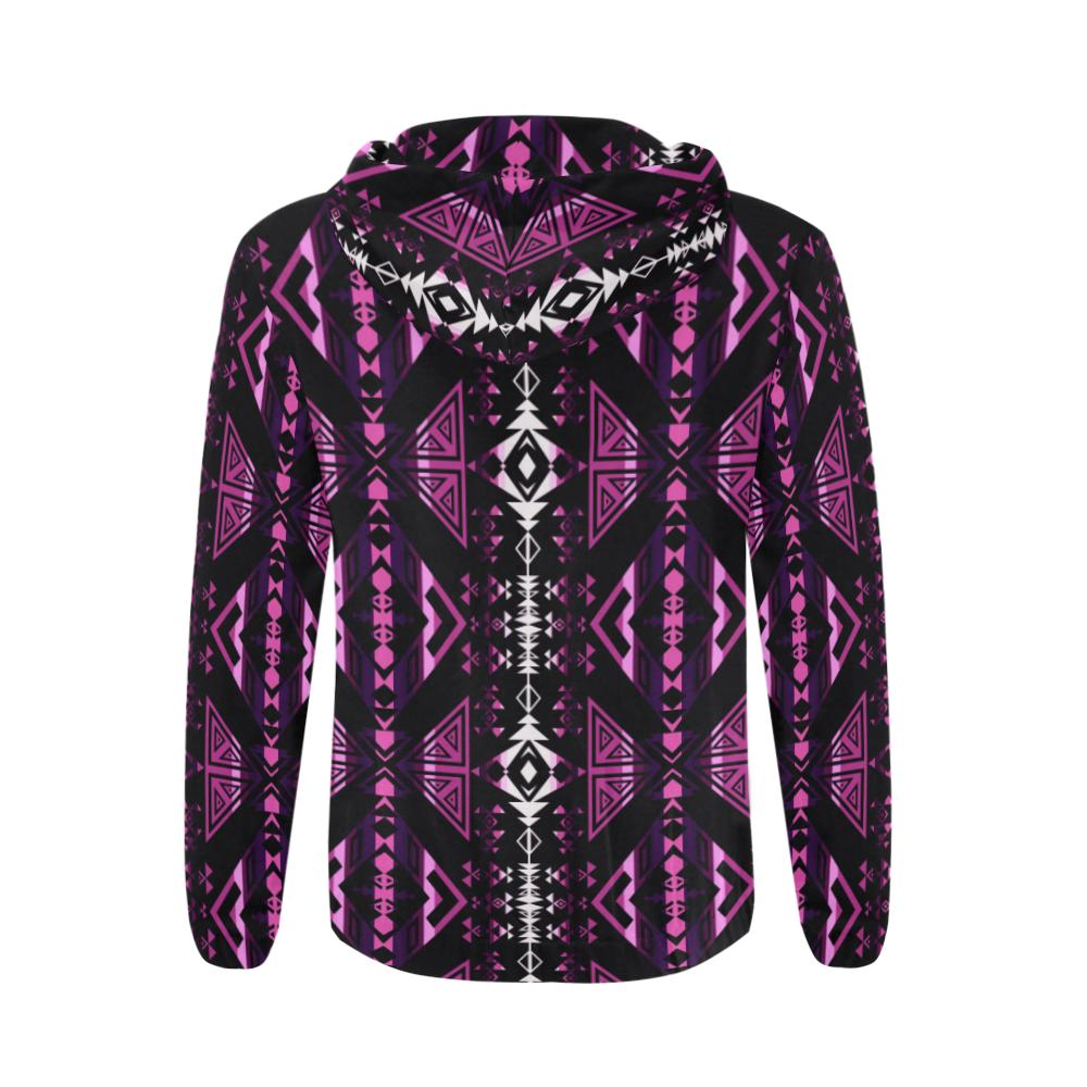 Upstream Expedition Moonlight Shadows All Over Print Full Zip Hoodie for Men (Model H14) All Over Print Full Zip Hoodie for Men (H14) e-joyer