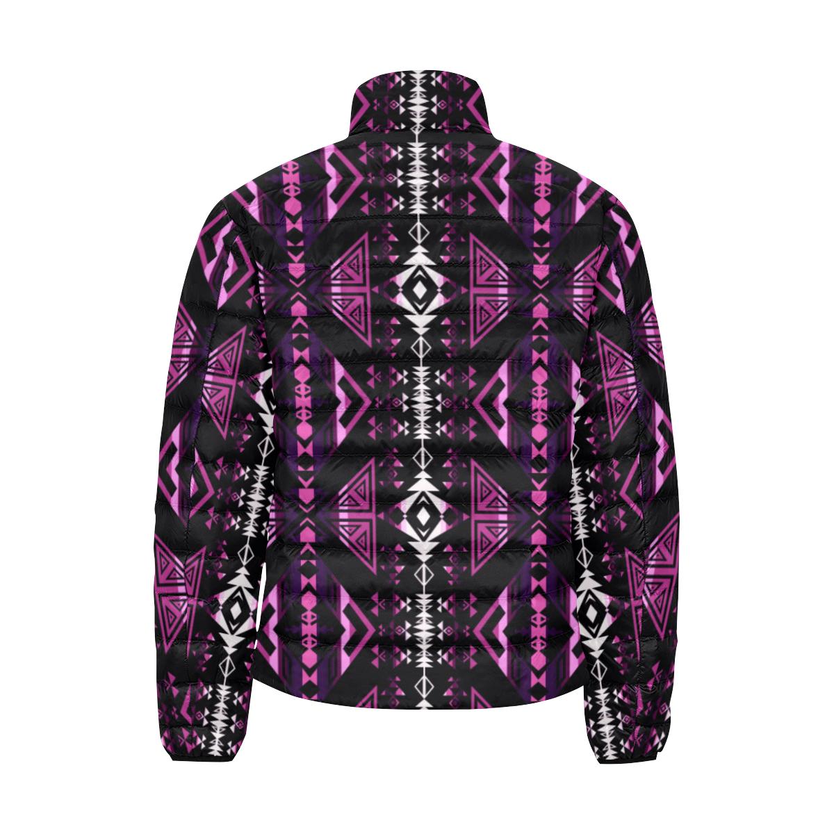 Upstream Expedition Moonlight Shadows Men's Stand Collar Padded Jacket (Model H41) Men's Stand Collar Padded Jacket (H41) e-joyer