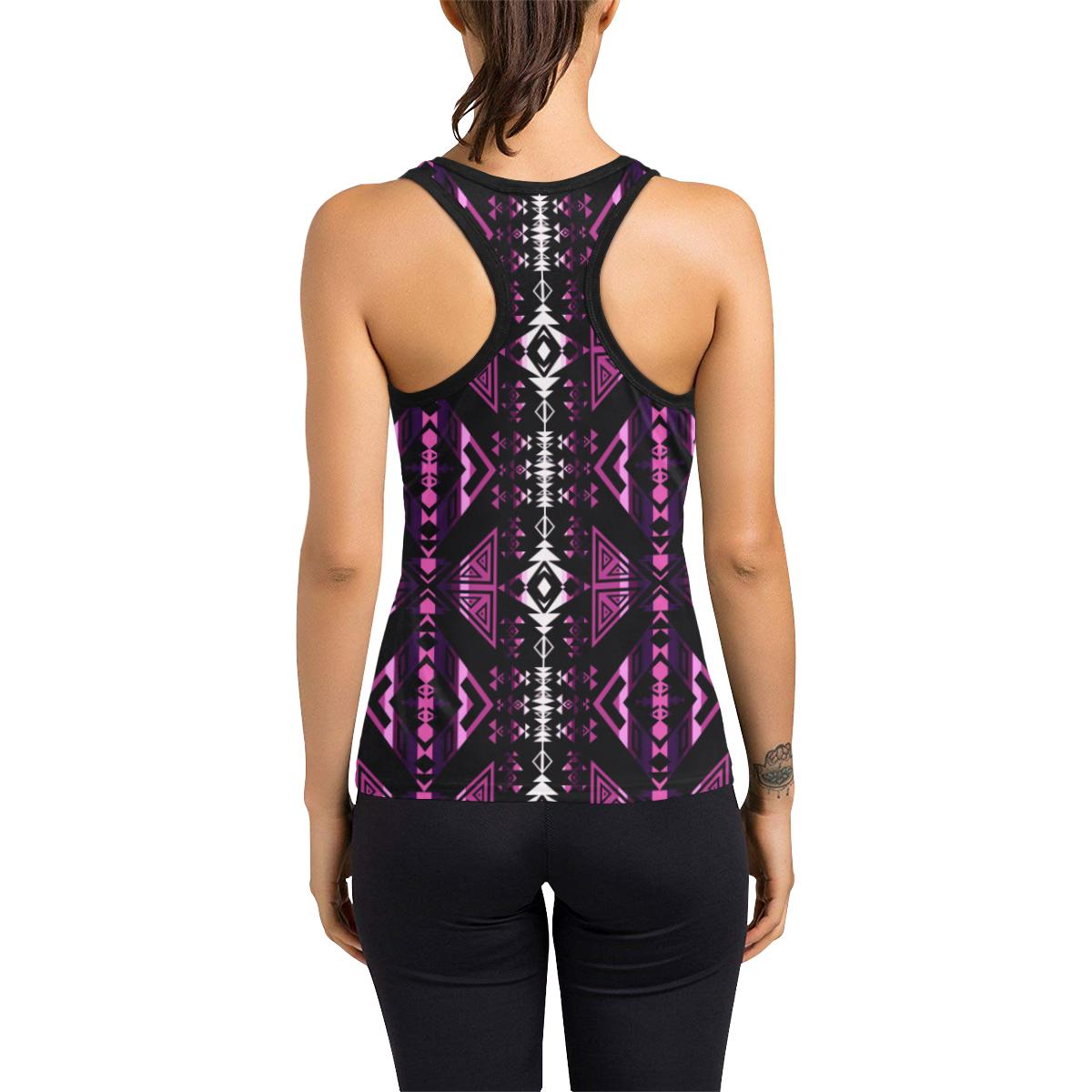 Upstream Expedition Moonlight Shadows Women's Racerback Tank Top (Model T60) Racerback Tank Top (T60) e-joyer
