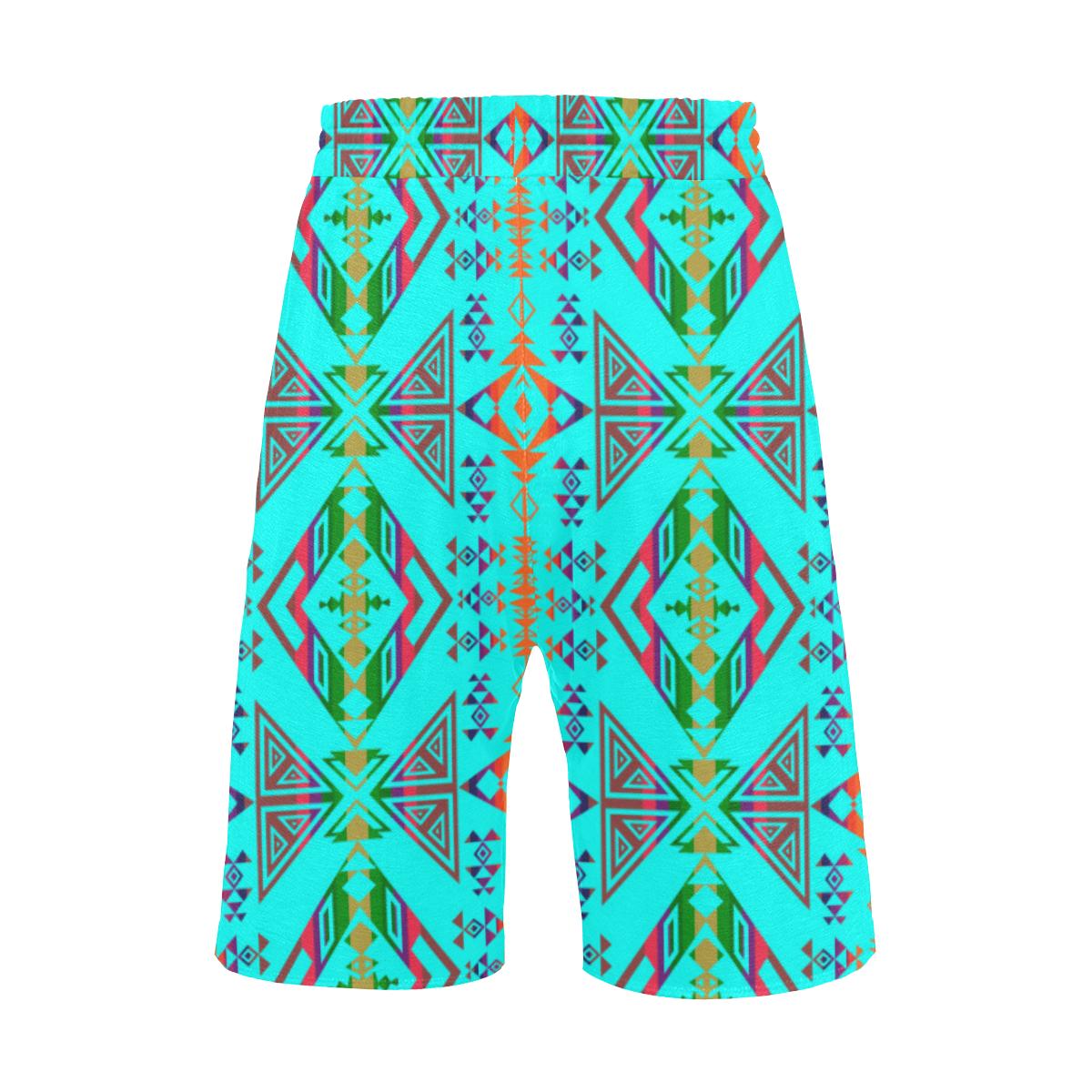 Upstream Expedition Noon Day Sky Men's All Over Print Casual Shorts (Model L23) Men's Casual Shorts (L23) e-joyer