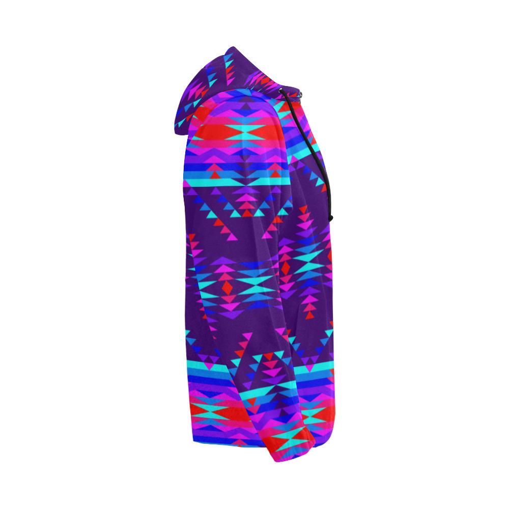 Vision of Peace LG All Over Print Full Zip Hoodie for Men (Model H14) All Over Print Full Zip Hoodie for Men (H14) e-joyer