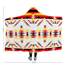 Load image into Gallery viewer, Visions of Peace Directions Hooded Blanket 49 Dzine 
