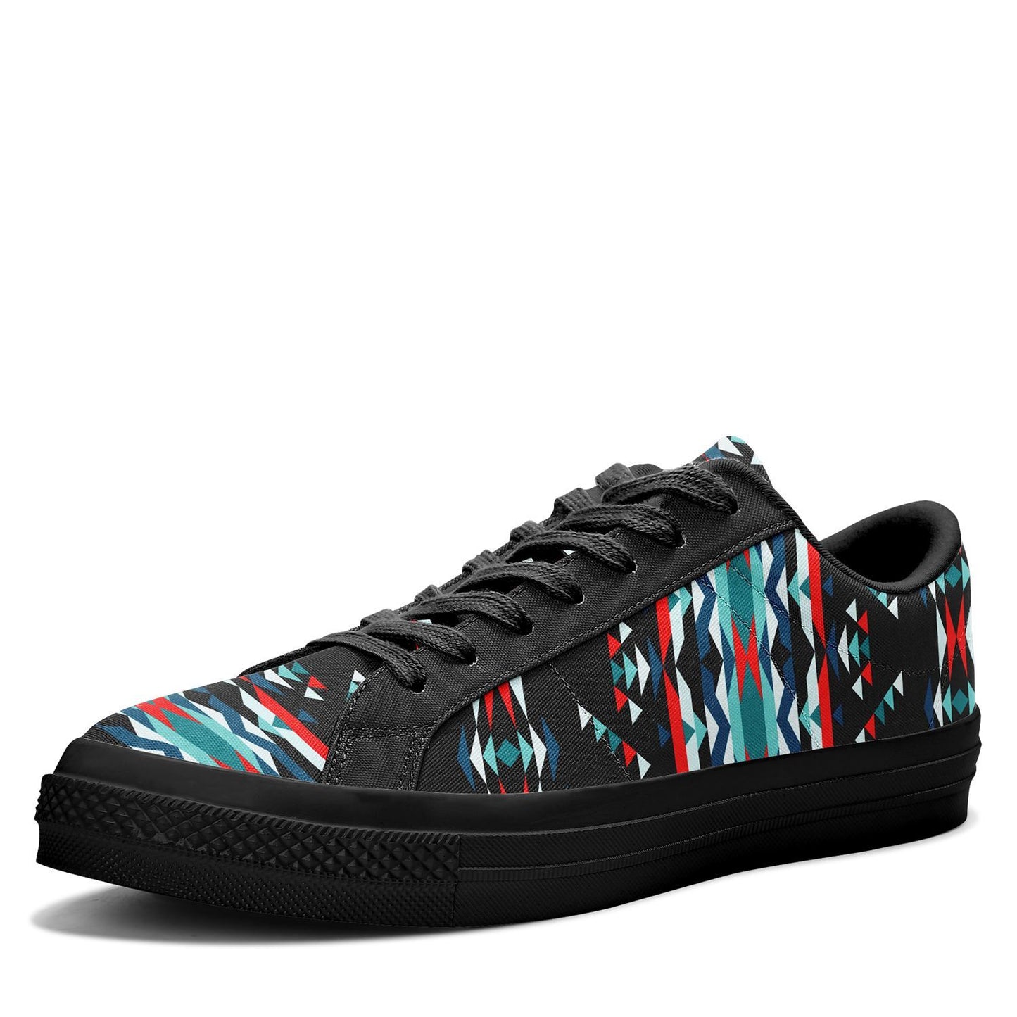 Visions of Peaceful Nights Aapisi Low Top Canvas Shoes Black Sole 49 Dzine