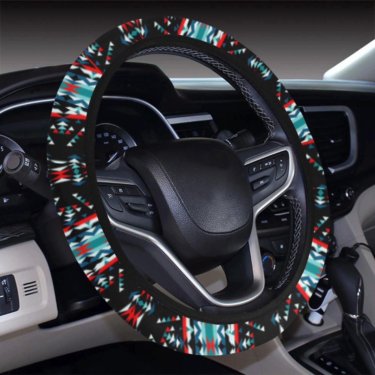Visions of Peaceful Nights Steering Wheel Cover with Elastic Edge Steering Wheel Cover with Elastic Edge e-joyer
