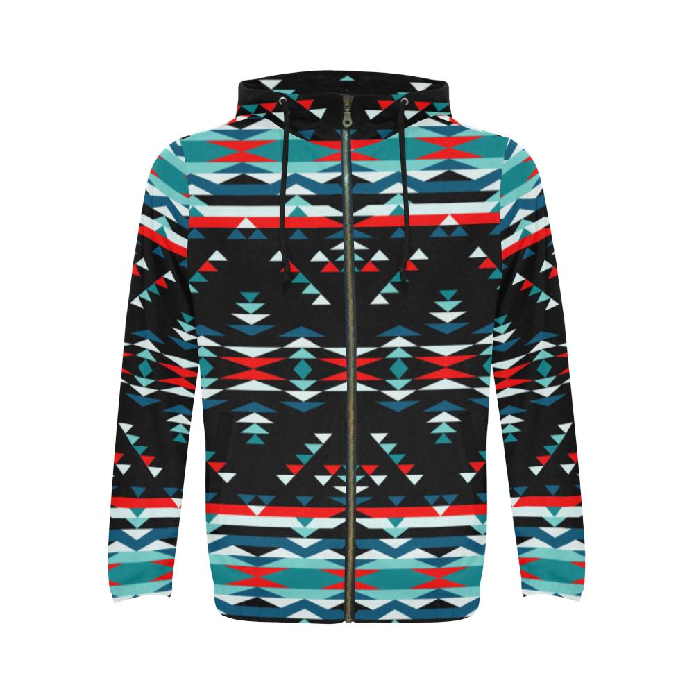 Visions of Peaceful Nights Zip Hoodie by 49 Dzine