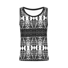Load image into Gallery viewer, Writing on Stone Black and White All Over Print Tank Top for Women (Model T43) All Over Print Tank Top for Women (T43) e-joyer 
