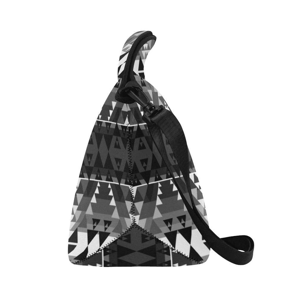 Writing on Stone Black and White Neoprene Lunch Bag/Large (Model 1669) Neoprene Lunch Bag/Large (1669) e-joyer