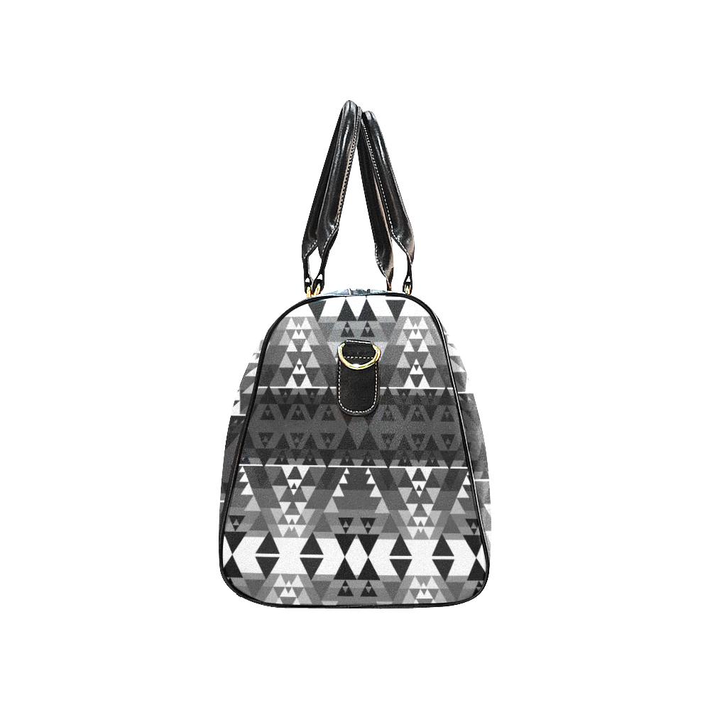 Writing on Stone Black and White New Waterproof Travel Bag/Large (Model 1639) Waterproof Travel Bags (1639) e-joyer