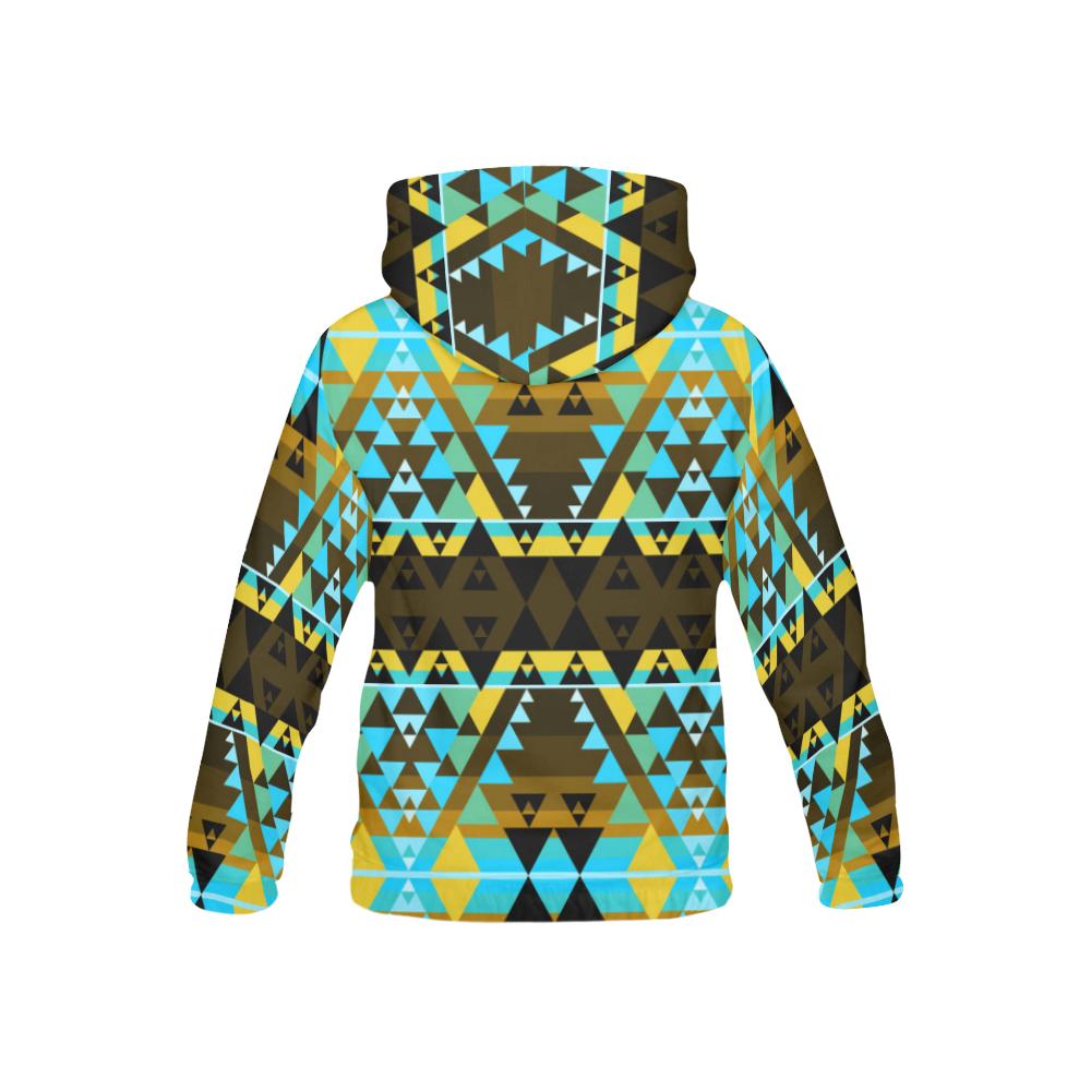 Writing on Stone Broken Lodge All Over Print Hoodie for Kid (USA Size) (Model H13) All Over Print Hoodie for Kid (H13) e-joyer