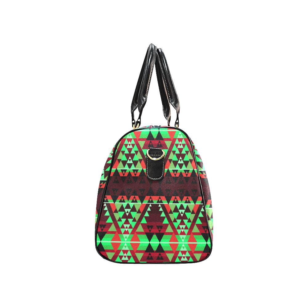 Writing on Stone Enemy Chase New Waterproof Travel Bag/Large (Model 1639) Waterproof Travel Bags (1639) e-joyer