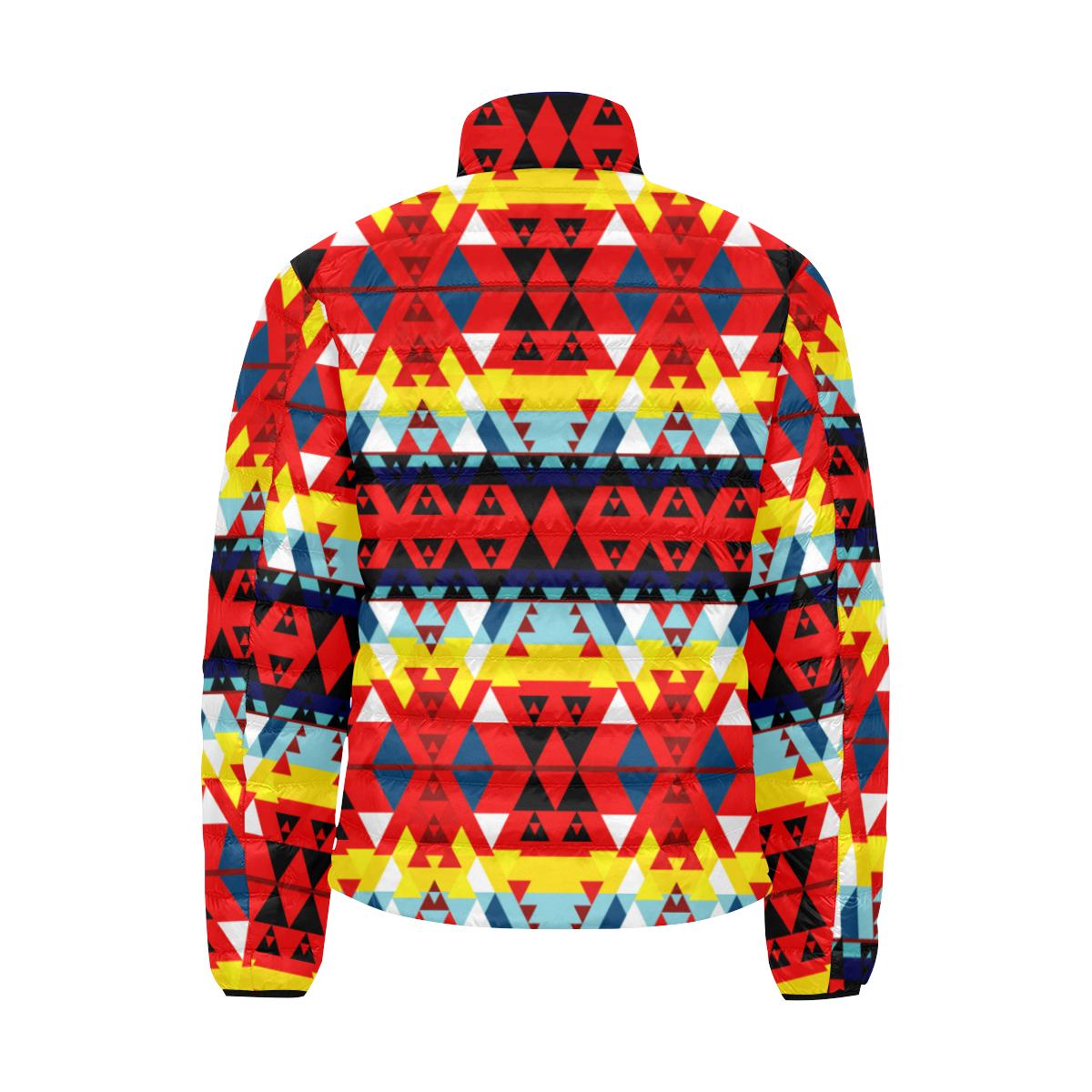 Writing on Stone Enemy Retreat Men's Stand Collar Padded Jacket (Model H41) Men's Stand Collar Padded Jacket (H41) e-joyer