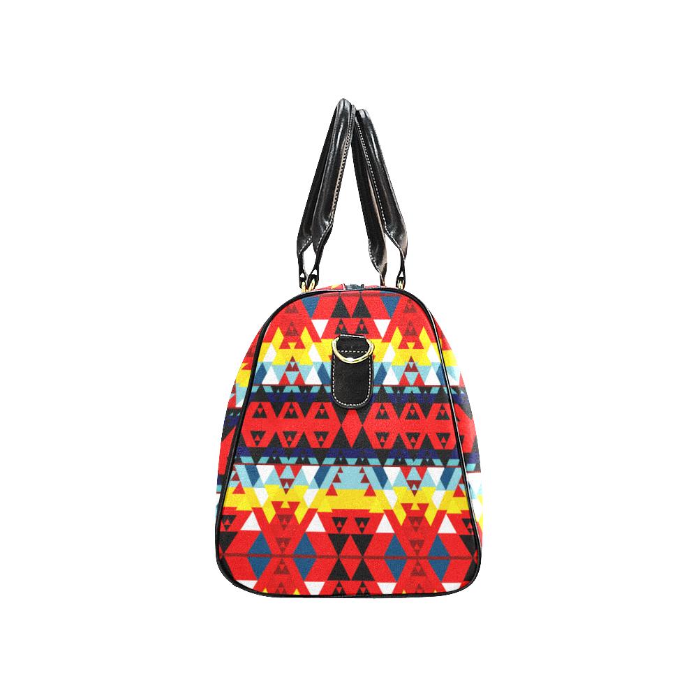 Writing on Stone Enemy Retreat New Waterproof Travel Bag/Large (Model 1639) Waterproof Travel Bags (1639) e-joyer