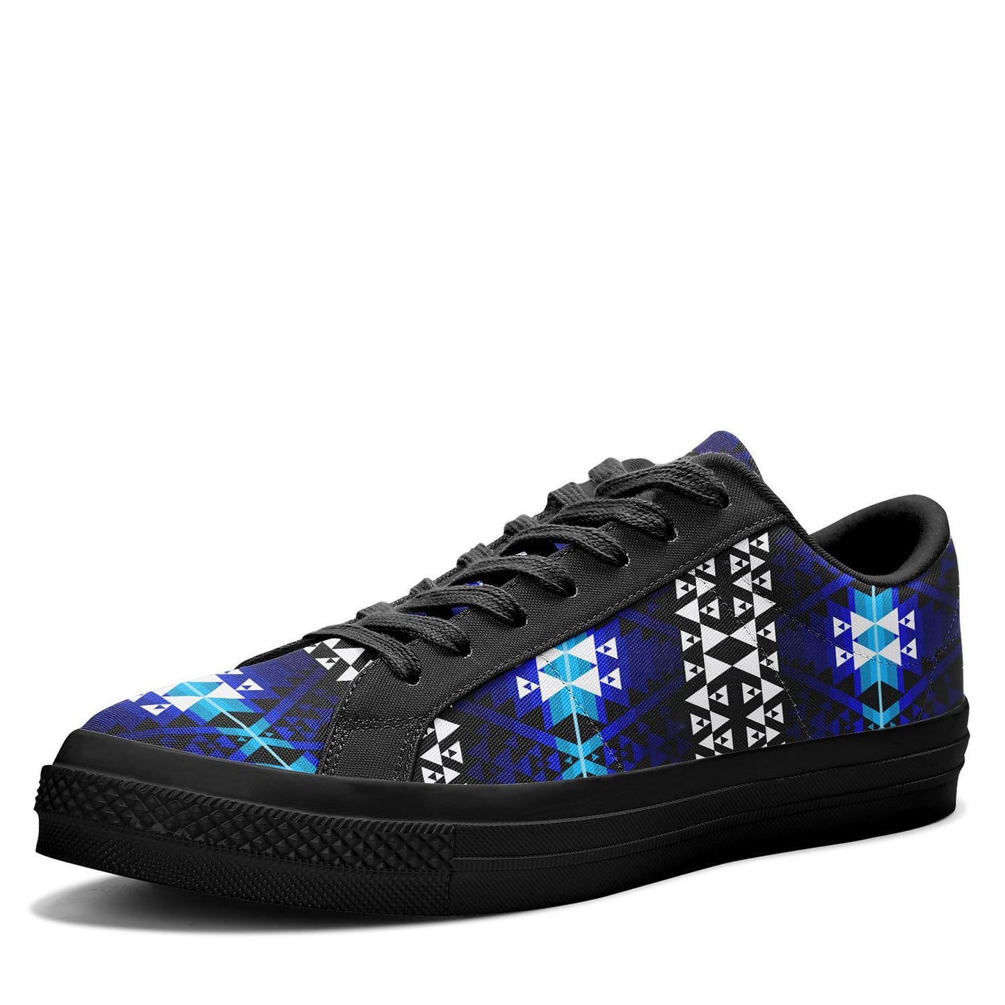 Writing on Stone Night Watch Aapisi Low Top Canvas Shoes Black Sole 49 Dzine