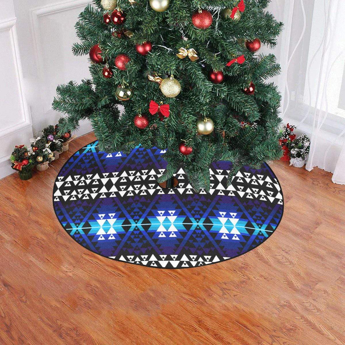 WRiting on Stone Night Watch Christmas Tree Skirt 47" x 47" Christmas Tree Skirt e-joyer