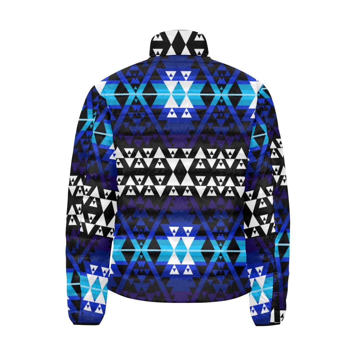 Writing on Stone Night Watch Men's Stand Collar Padded Jacket (Model H41) Men's Stand Collar Padded Jacket (H41) e-joyer