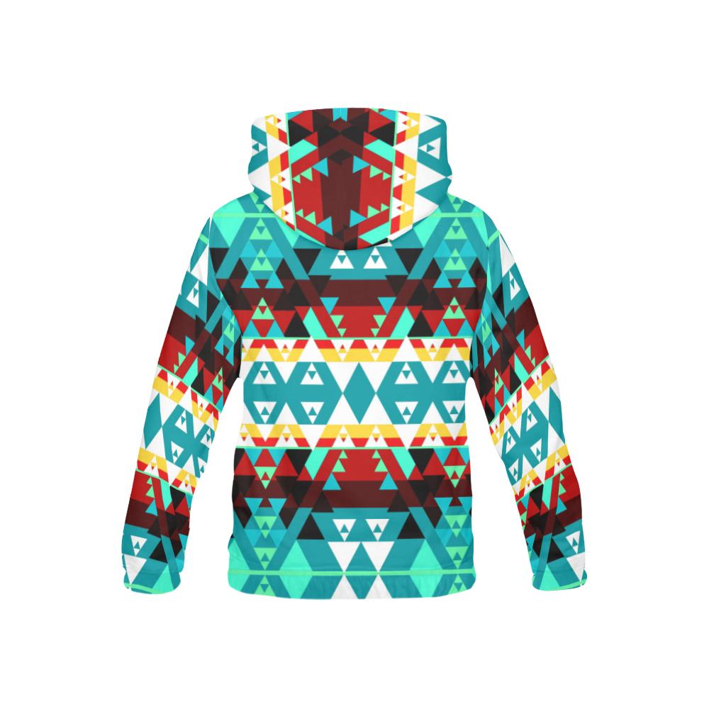 Writing on Stone Wheel All Over Print Hoodie for Kid (USA Size) (Model H13) All Over Print Hoodie for Kid (H13) e-joyer