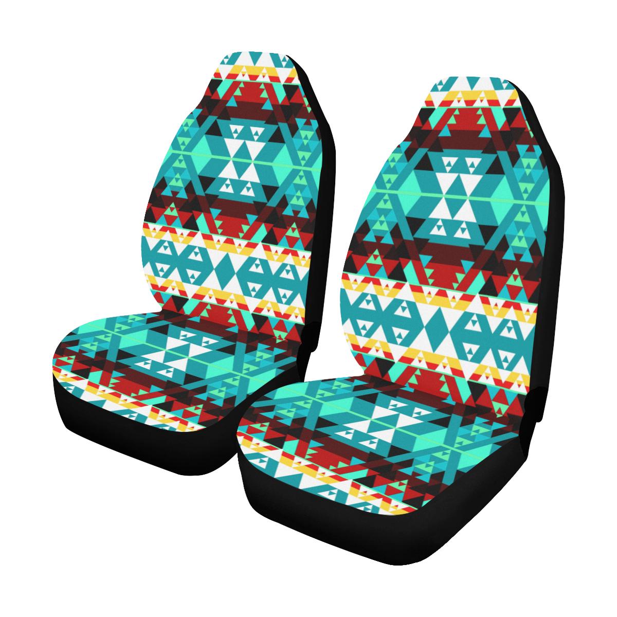 Writing on Stone Wheel Car Seat Covers (Set of 2) Car Seat Covers e-joyer