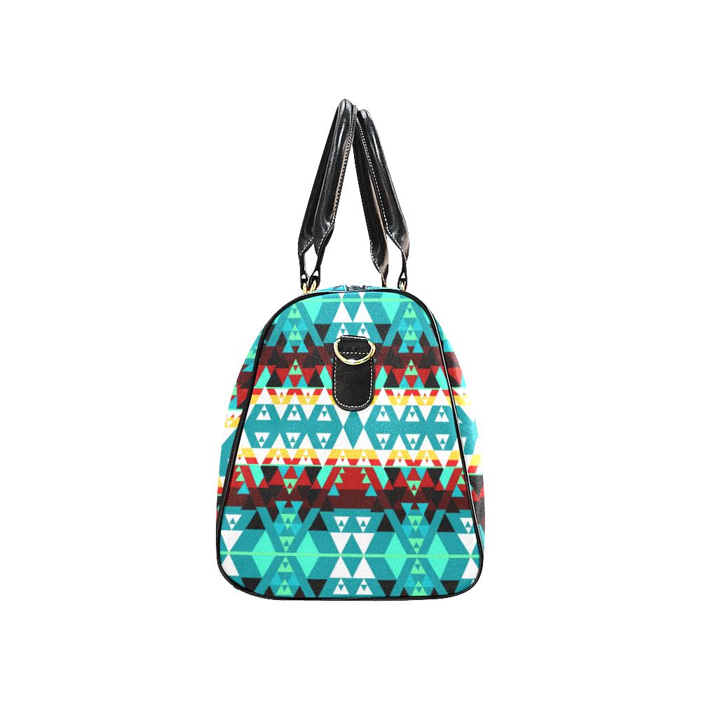 Writing on Stone Wheel New Waterproof Travel Bag/Large (Model 1639) Waterproof Travel Bags (1639) e-joyer