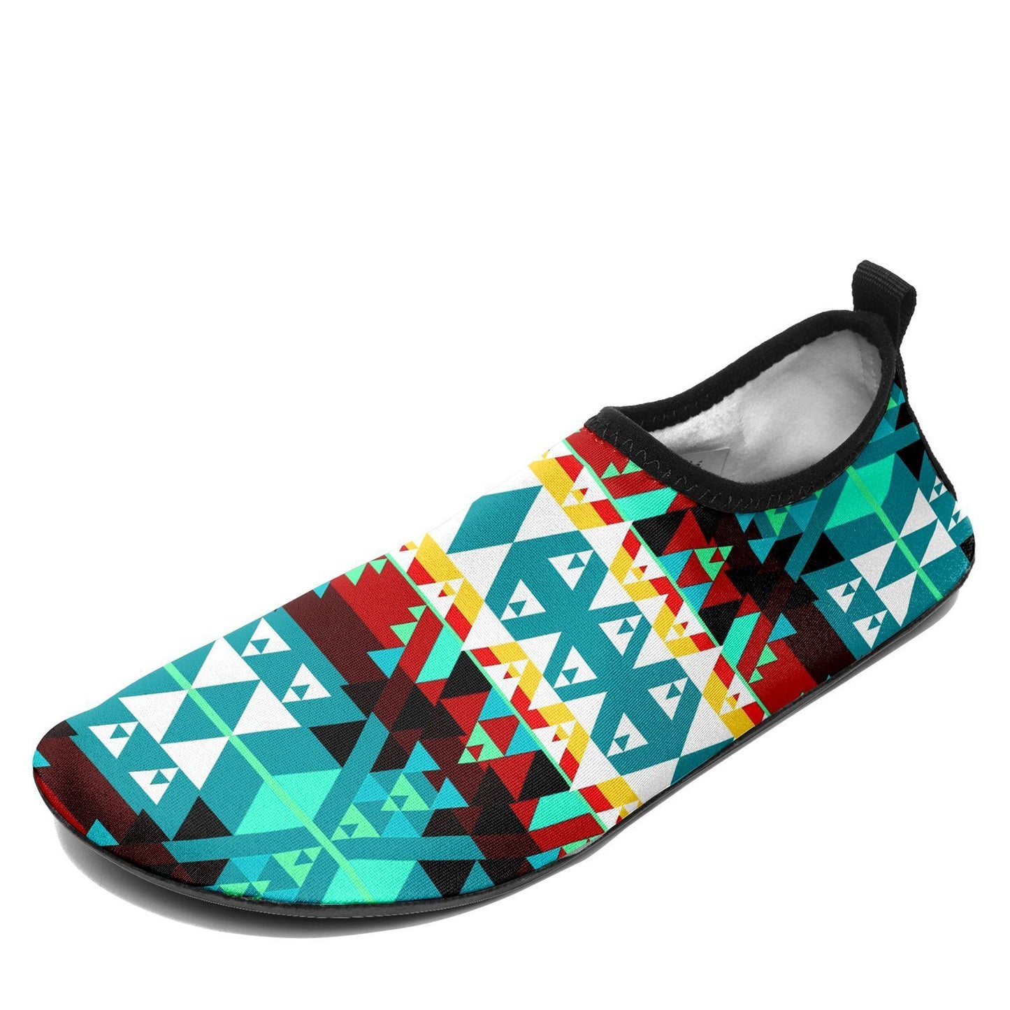 Writing on Stone Wheel Sockamoccs Kid's Slip On Shoes 49 Dzine